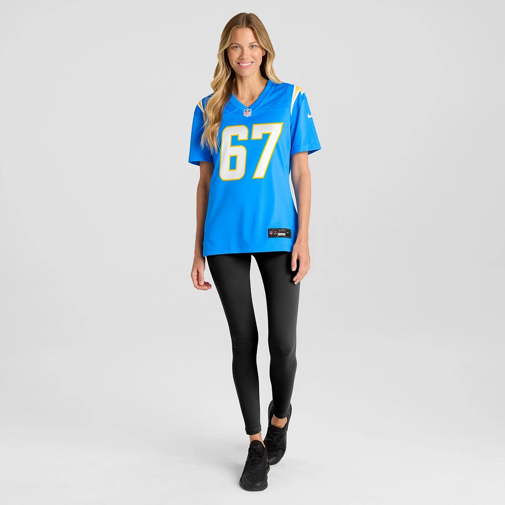 Women's Nike Alex Leatherwood  Powder Blue Los Angeles Chargers Team Game Jersey