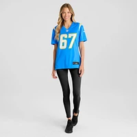 Women's Nike Alex Leatherwood  Powder Blue Los Angeles Chargers Team Game Jersey