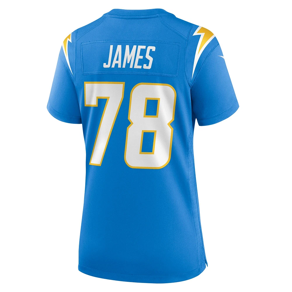 Women's Nike Andre James  Powder Blue Los Angeles Chargers Team Game Jersey
