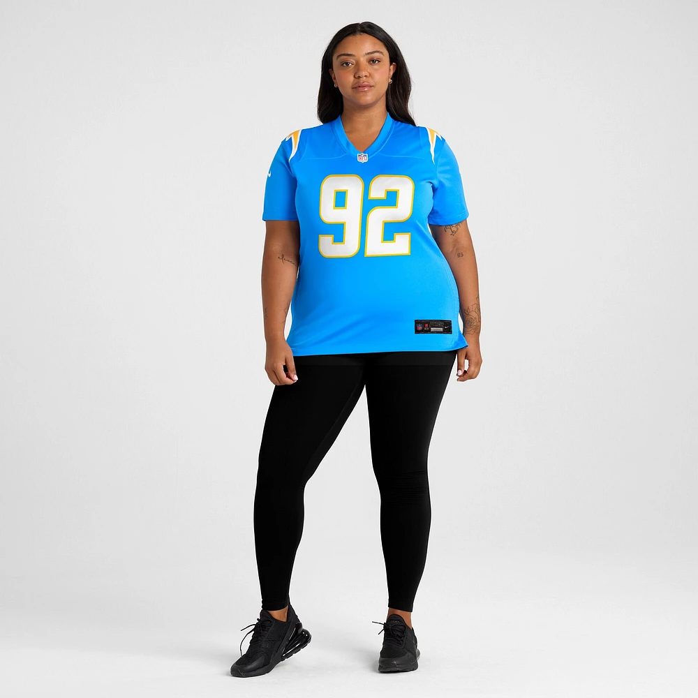 Women's Nike Andrew Farmer  Powder Blue Los Angeles Chargers Team Game Jersey
