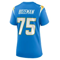 Maillot de match Nike Bradley Bozeman des Chargers Los Angeles pour femme, bleu poudre