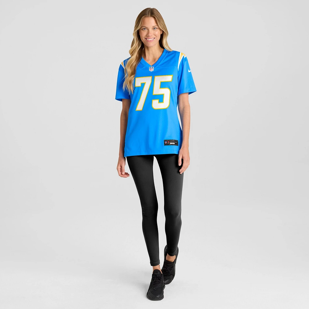 Maillot de match Nike Bradley Bozeman des Chargers Los Angeles pour femme, bleu poudre