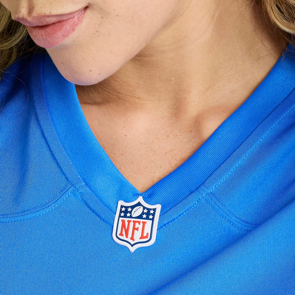 Maillot de match l'équipe des Chargers Los Angeles Nike Brett Maher pour femme, bleu poudre