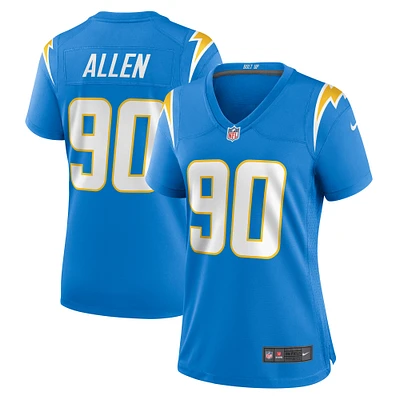 Maillot de match l'équipe des Chargers Los Angeles Nike bleu poudré pour femme