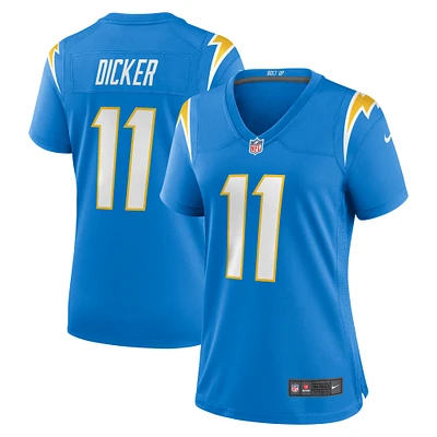 Maillot de match Los Angeles Chargers Nike Cameron Dicker pour femme, bleu poudré