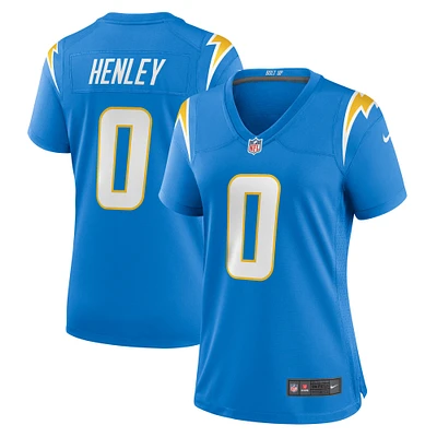 Maillot de match d'équipe des Los Angeles Chargers Nike Daiyan Henley Powder Blue pour femme