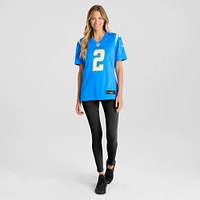 Maillot de match des Chargers Los Angeles Nike Easton Stick pour femme, bleu poudre