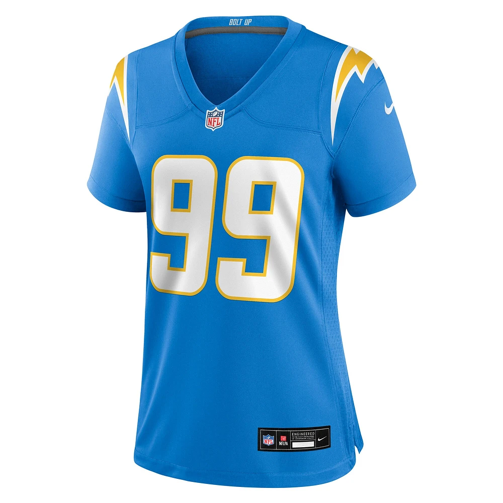Women's Nike Jamaree Caldwell  Powder Blue Los Angeles Chargers Team Game Jersey