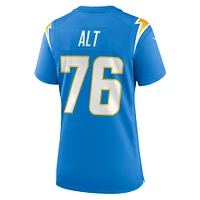 Maillot de match Nike Joe Alt bleu poudre pour femme des Los Angeles Chargers