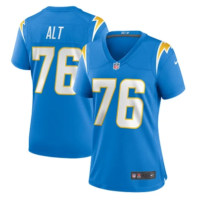 Maillot de match Nike Joe Alt bleu poudre pour femme des Los Angeles Chargers