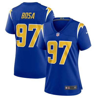 Maillot Nike Joey Bosa Royal Los Angeles Chargers 2e match alternatif pour femme