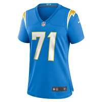 Maillot de match d'équipe Nike Jordan McFadden Powder Blue Los Angeles Chargers pour Femme