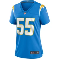 Maillot de joueur retraité du match des Chargers Los Angeles Nike Junior Seau Powder Blue pour femme