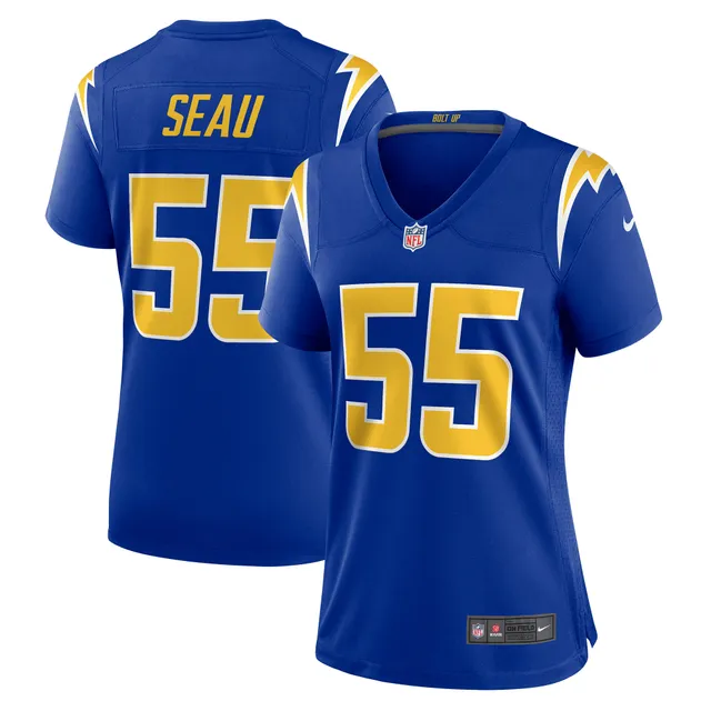 Men's Nike Junior Seau Royal Los Angeles Chargers Retired Player Alternate Game Jersey Size: Extra Large