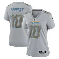 Maillot Nike Justin Herbert Los Angeles Chargers Atmosphere Fashion Game pour femme, gris