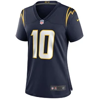 Maillot de match alternatif Nike Justin Herbert pour femme des Chargers Los Angeles, bleu marine