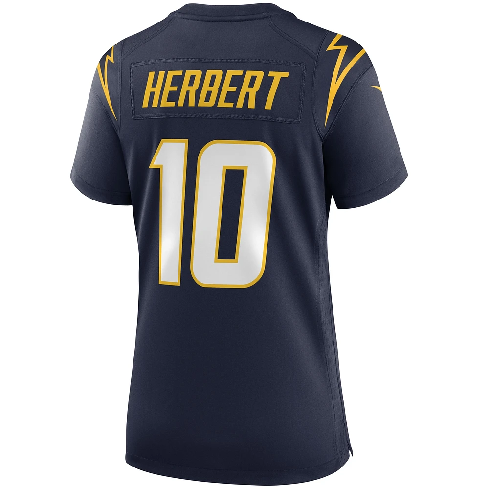 Maillot de match alternatif Nike Justin Herbert pour femme des Chargers Los Angeles, bleu marine