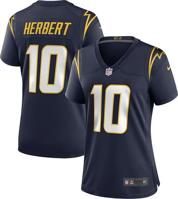 Maillot de match alternatif Nike Justin Herbert pour femme des Chargers Los Angeles, bleu marine