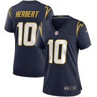 Maillot de match Nike Justin Herbert des Chargers Los Angeles pour femme, bleu marine