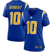 Maillot de match Nike Justin Herbert Royal Los Angeles Chargers pour femme