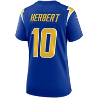 Maillot de match Nike Justin Herbert Royal Los Angeles Chargers pour femme