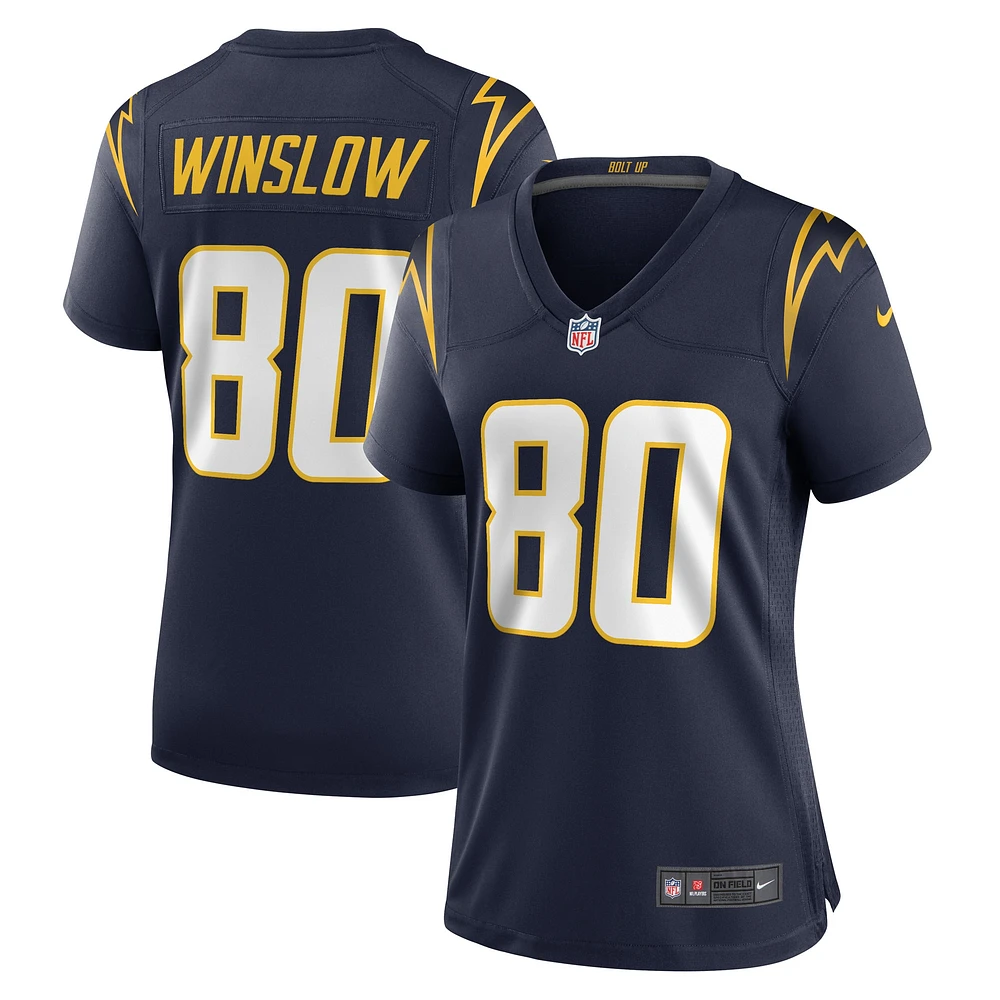 Maillot de joueur retraité Nike Kellen Winslow pour femme des Chargers Los Angeles, bleu marine