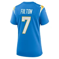 Women's Nike Kristian Fulton  Powder Blue Los Angeles Chargers Game Jersey