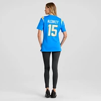 Maillot de match des Chargers Los Angeles Nike Ladd McConkey pour femme, bleu poudre