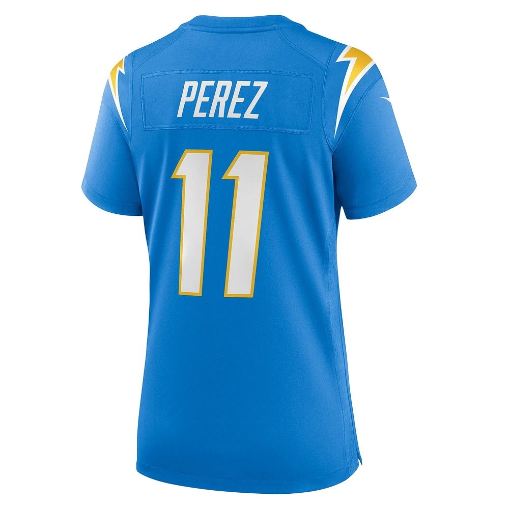 Women's Nike Luis Perez  Powder Blue Los Angeles Chargers Team Game Jersey