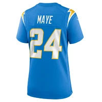 Maillot de match Nike Marcus Maye bleu poudre pour femme des Los Angeles Chargers