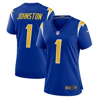 Maillot de match alternatif Nike Quentin Johnston Royal Los Angeles Chargers pour femme