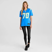 Maillot de match Nike Rashawn Slater pour femme, bleu poudre, Los Angeles Chargers