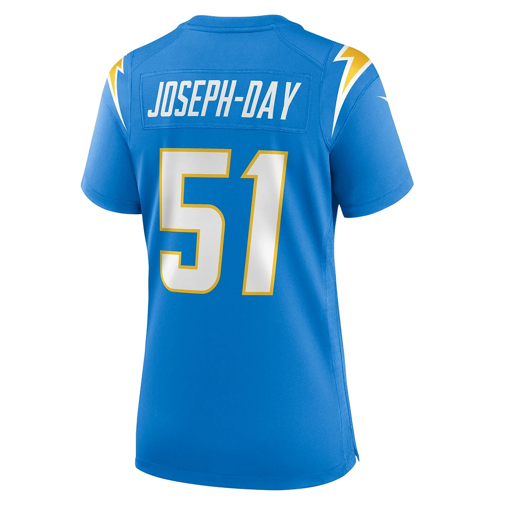 Maillot Los Angeles Chargers Game Player Nike Sebastian Joseph-Day pour femme, bleu poudré