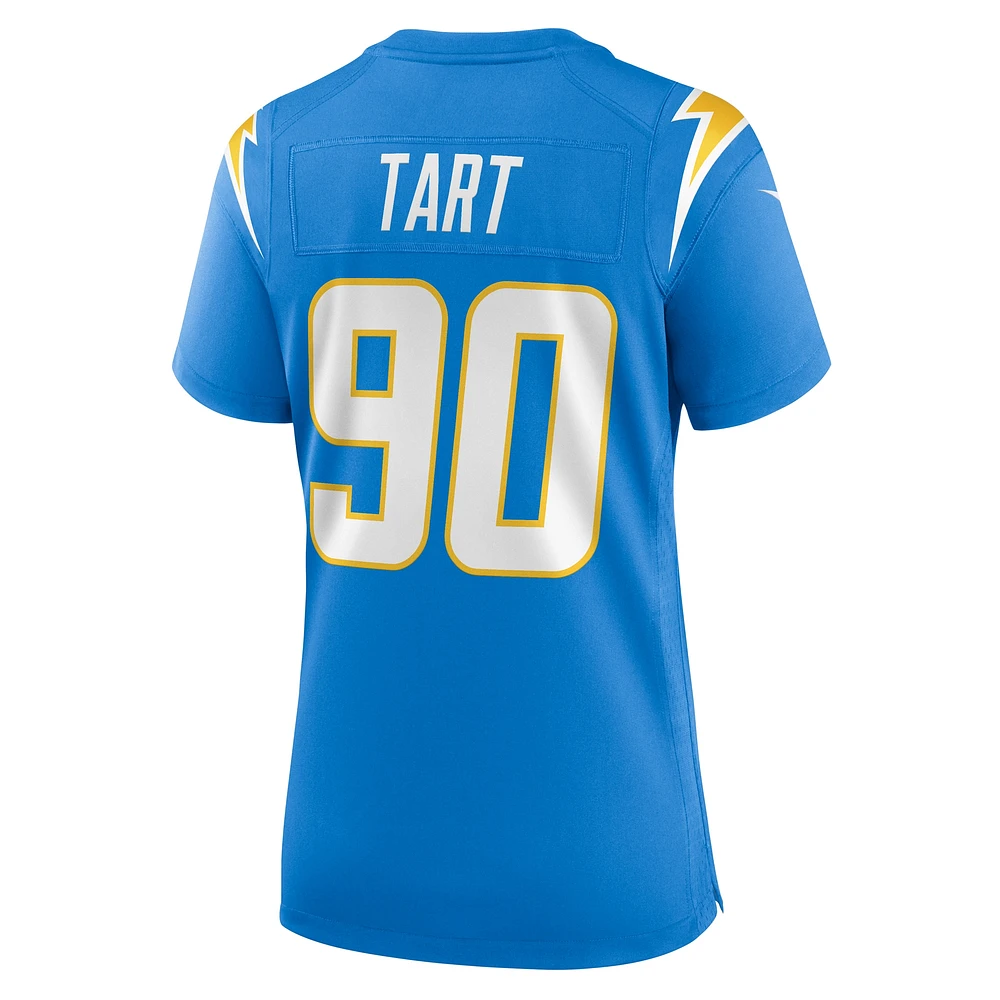 Maillot de match Nike Teair Tart Powder Blue Los Angeles Chargers pour femme