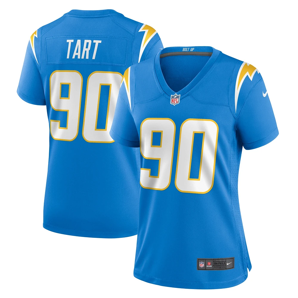 Maillot de match Nike Teair Tart Powder Blue Los Angeles Chargers pour femme