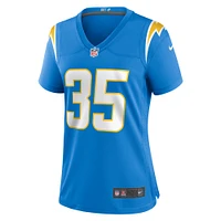 Maillot de match l'équipe des Chargers Los Angeles Nike Terrell Bynum pour femme, bleu poudre