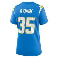 Maillot de match l'équipe des Chargers Los Angeles Nike Terrell Bynum pour femme, bleu poudre