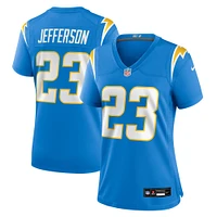 Maillot de match Nike Tony Jefferson bleu poudre pour femme des Los Angeles Chargers