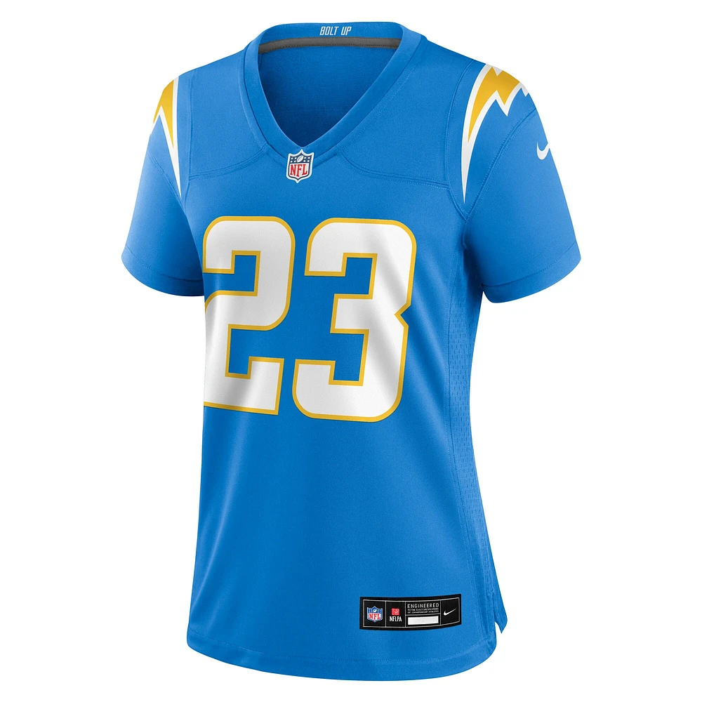 Maillot de match Nike Tony Jefferson bleu poudre pour femme des Los Angeles Chargers