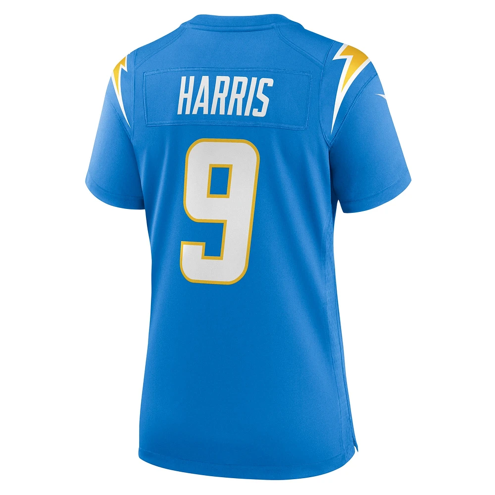 Women's Nike Tre Harris  Powder Blue Los Angeles Chargers Team Game Jersey