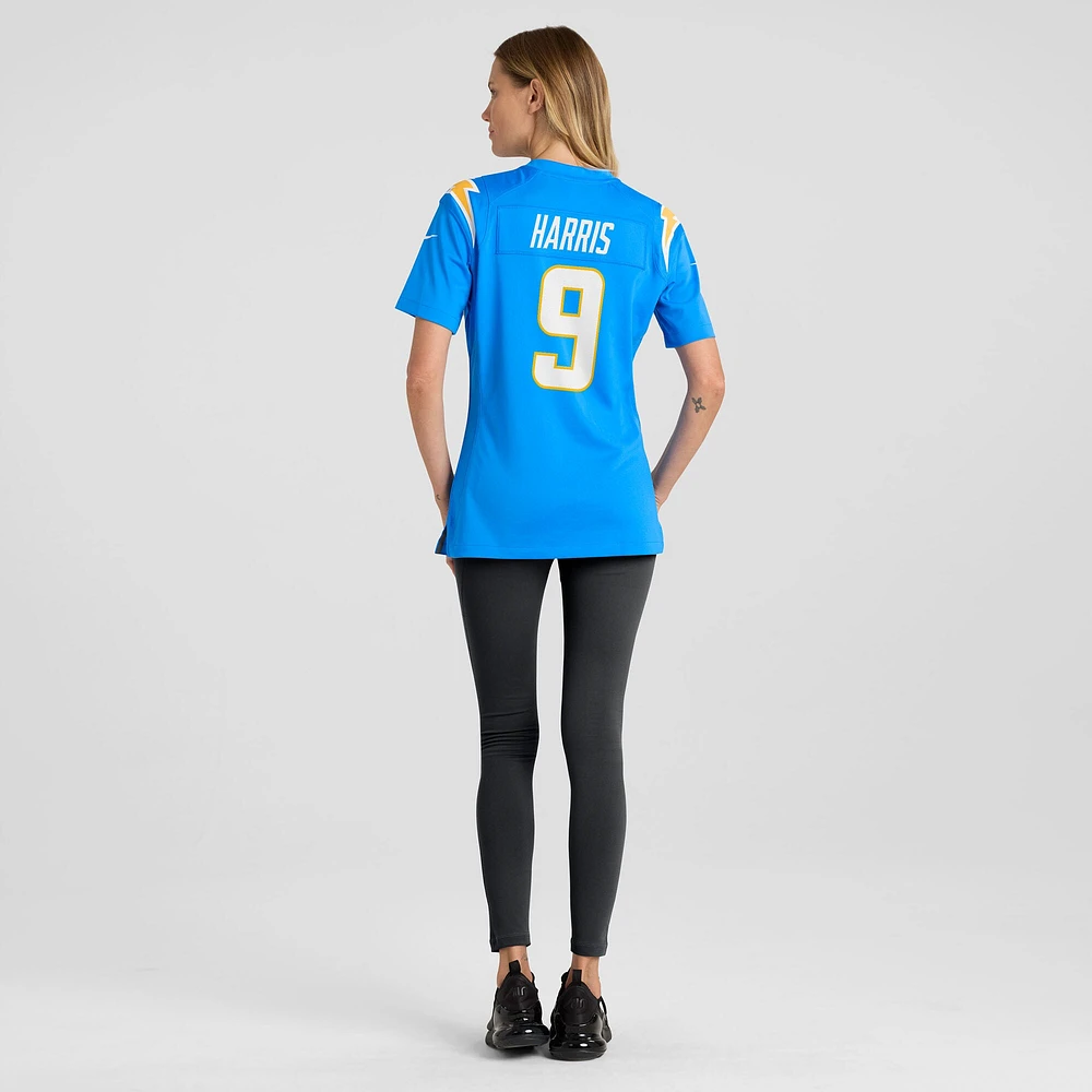 Women's Nike Tre Harris  Powder Blue Los Angeles Chargers Team Game Jersey