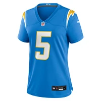 Women's Nike Trey Lance  Powder Blue Los Angeles Chargers Team Game Jersey
