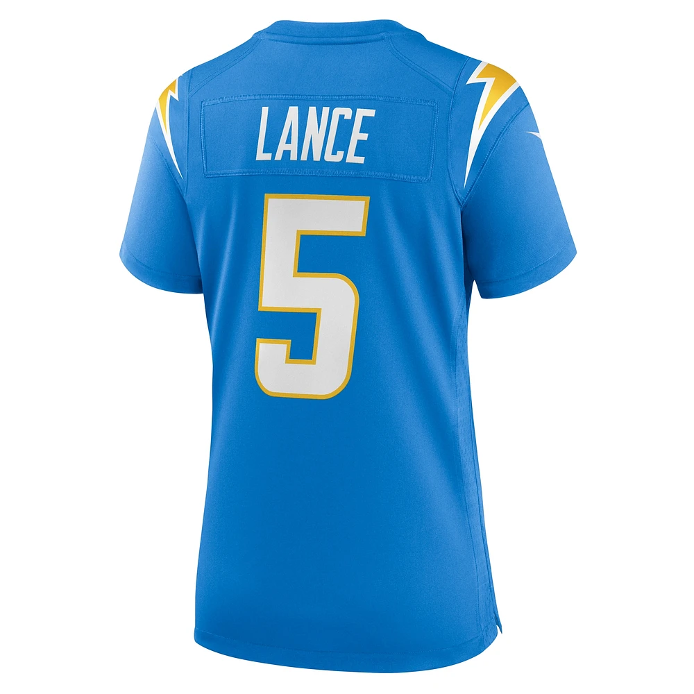 Women's Nike Trey Lance  Powder Blue Los Angeles Chargers Team Game Jersey