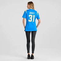 Maillot Nike Trikweze Bridges bleu poudre pour femme des Los Angeles Chargers