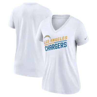 Women's Fanatics Branded Justin Herbert Gold Los Angeles Chargers Plus Size  Name & Number V-Neck T-Shirt