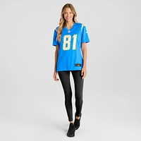 Maillot de match des Chargers Los Angeles Nike Will Dissly pour femme, bleu poudre