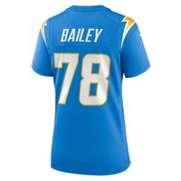 Women's Nike Zack Bailey Powder Blue Los Angeles Chargers Player Game Jersey