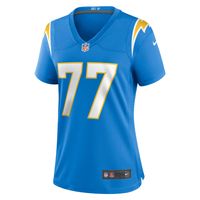 Women's Nike Zion Johnson Powder Blue Los Angeles Chargers Player Game Jersey