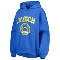 Sweat à capuche Tommy Hilfiger Los Angeles Chargers Becca Drop Shoulder bleu poudré pour femme