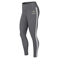 Leggings color block anthracite pour femme WEAR by Erin Andrews des Los Angeles Chargers